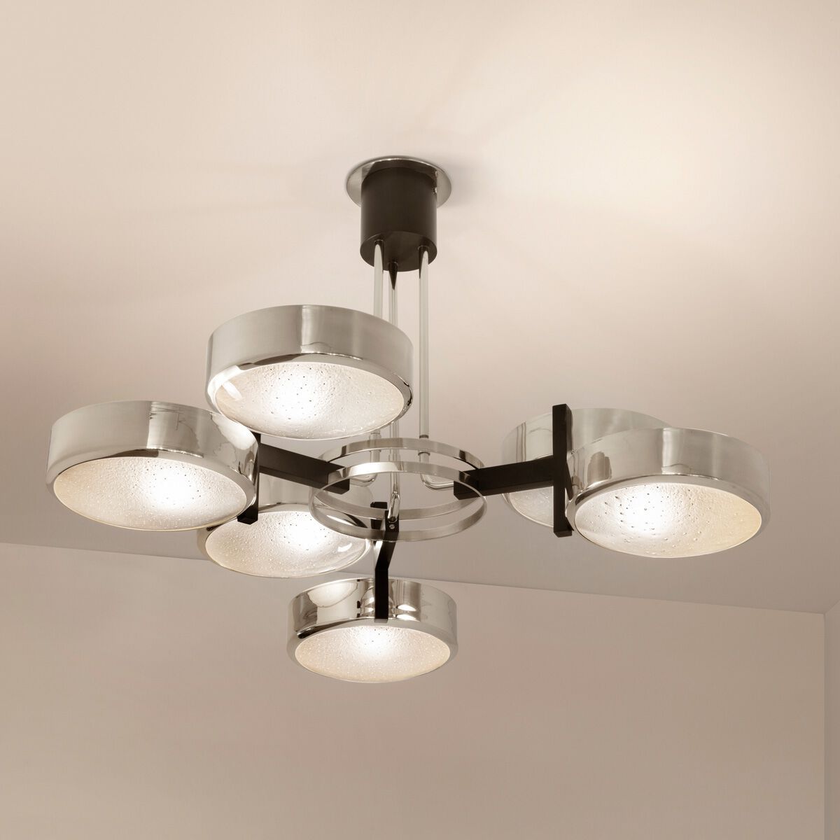 Потолочный светильник из металла и муранского стекла GASPARE ASARO затмение ARCH-00047390 - Вид №5