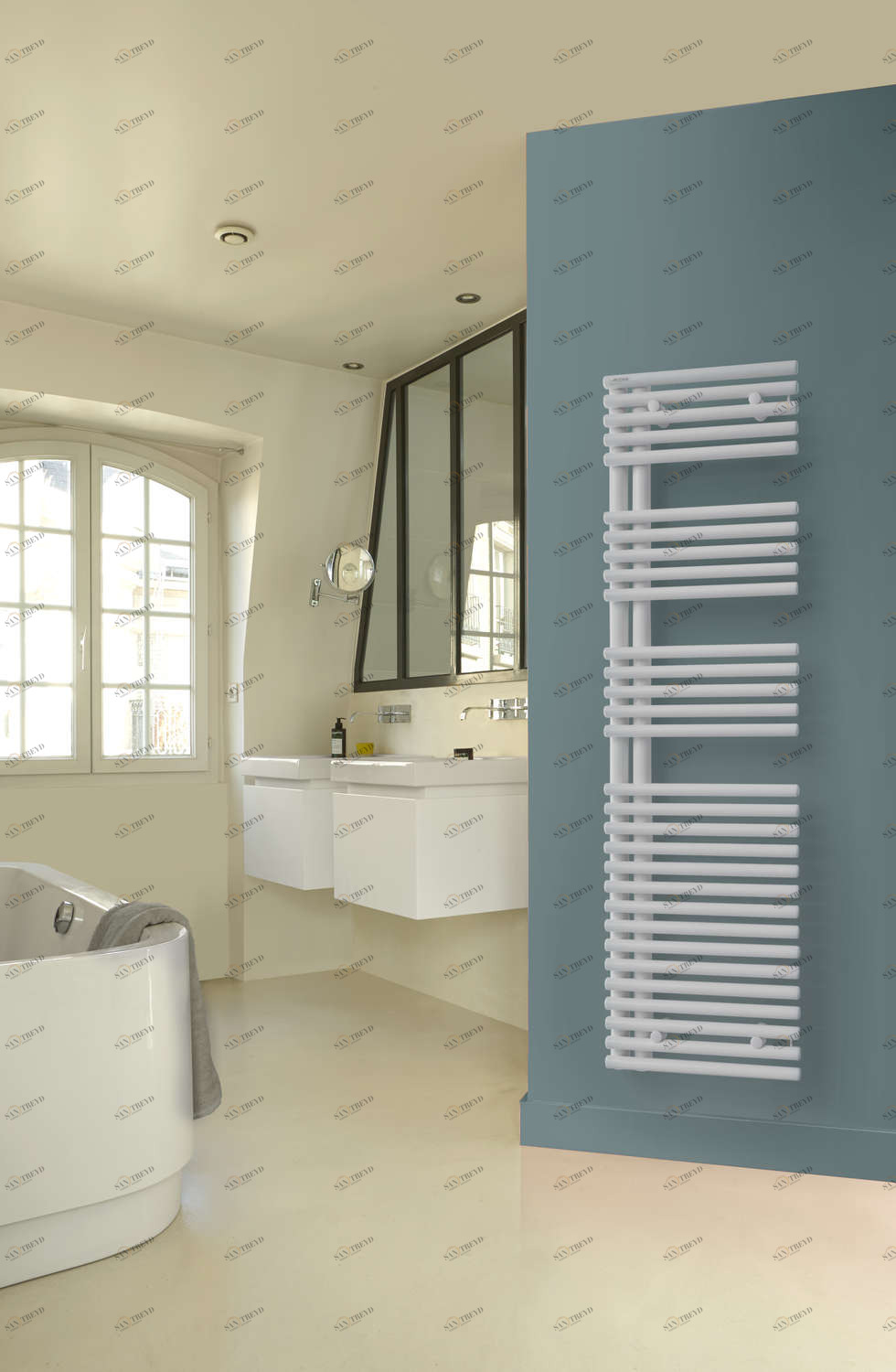 Водяной радиатор LNL-145-040 Cala Asymétrique à gauche Acova 1441 