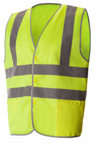 69868 Жилет сигнальный "Спектр Плюс" лимонный с СВП  Сигнальная одежда  размер 64-66 (XXXXL)