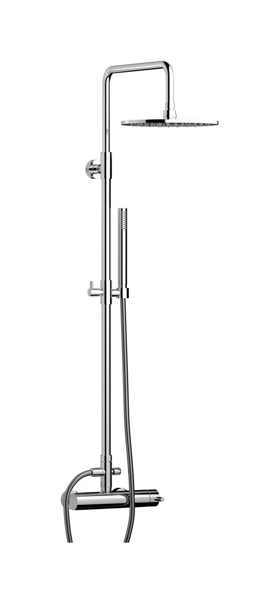 Душевая колонна Whynot со смесителем, круглым верхним душем и лейкой WE ARE IB mt127cc Chrome Indoor Shower