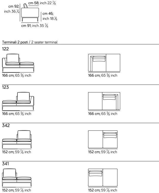 AMURA 3-х местный тканевый диван Leonard sun-id-1507385 - Вид №6