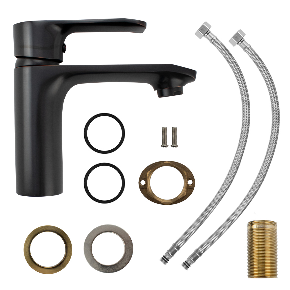 GFmark - Смеситель на раковину, шаровый, под состаренную МЕДЬ, код: 5730  - Вид №3