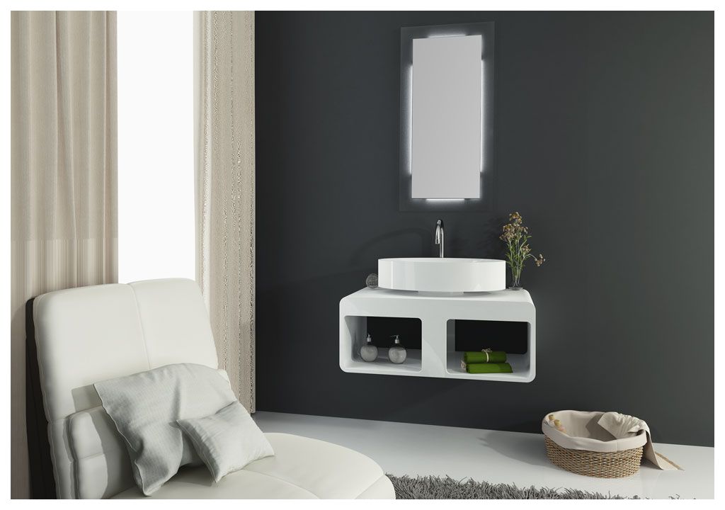 V43 Накладная раковина на столешницу  овальная Aquanet  - Вид №2