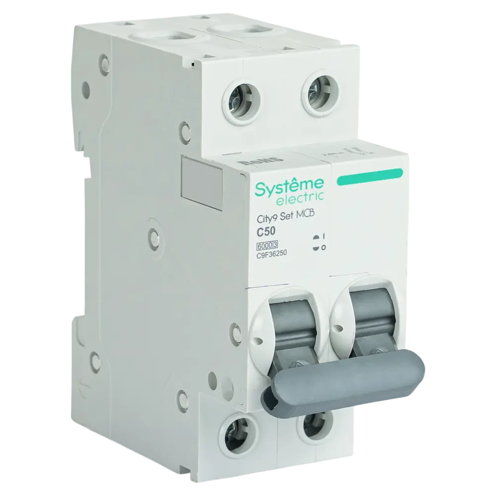 Автоматический выключатель Systeme Electric City9 Set C9F36250 2P С50 А 6 кА 89412725 STLM-2185310 - Вид №1