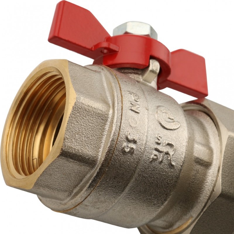 Коллектор из латуни на 9 вых. с расходомерами STOUT SMB0473000009 - Вид №1