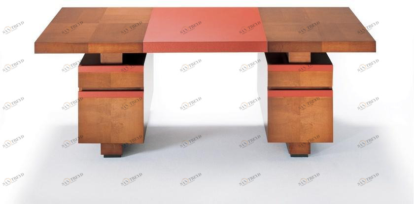 HUGUES CHEVALIER Прямоугольный деревянный стол в современном стиле Iconic sun-id-1508361