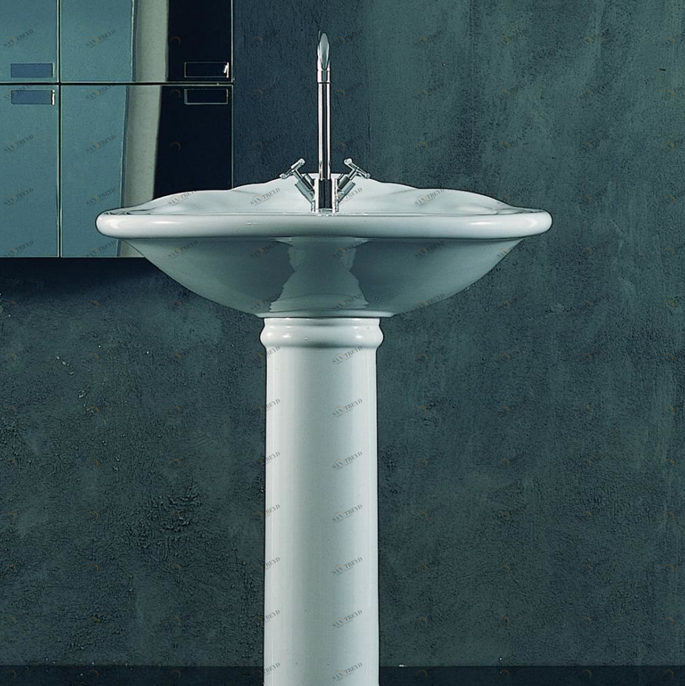 24021 Пьедестал для раковины овальная Althea Ceramica Сlassic Rose