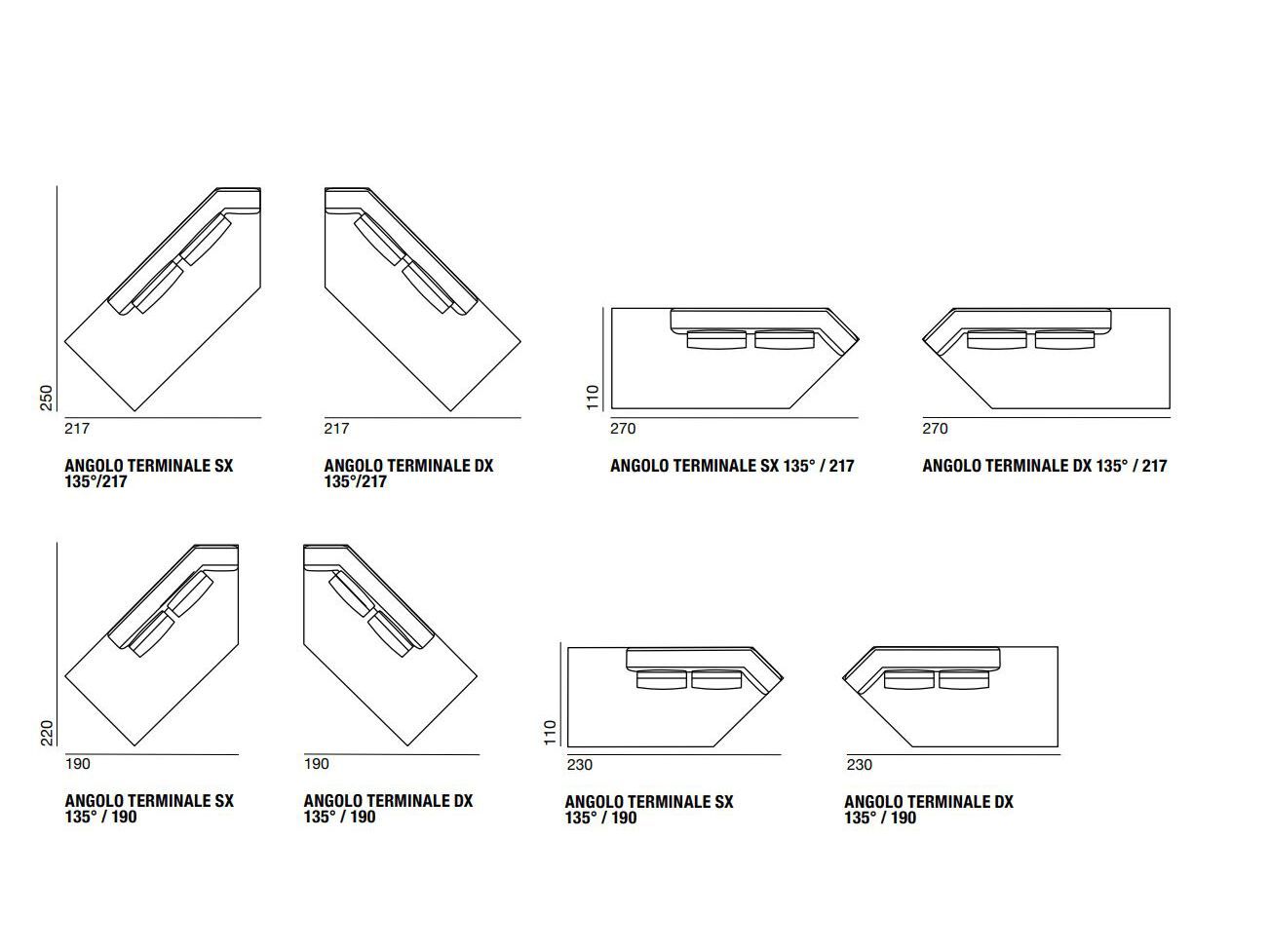 Модульный тканевый диван Verzelloni MARTIN ARCH-00047107 - Вид №26