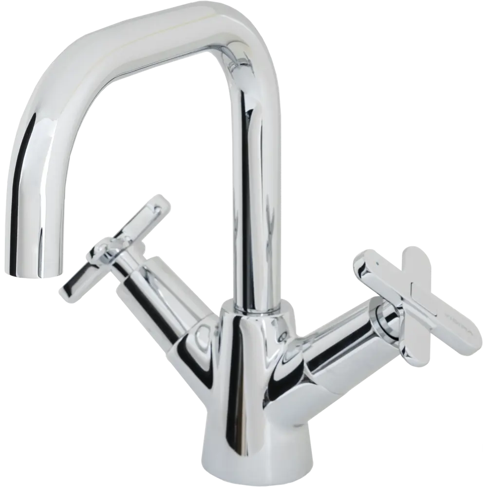 Смеситель для раковины Vidima Art двухвентильный цвет хром 82640774 STLM-2073462