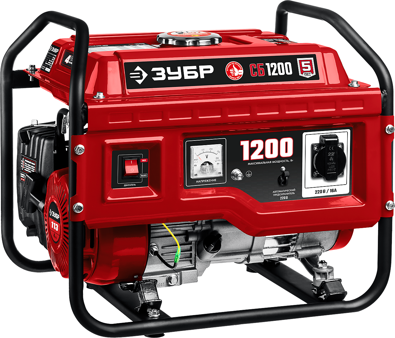 Электрогенератор   бензиновый Зубр СБ-1200 5344369 STDN-0083519