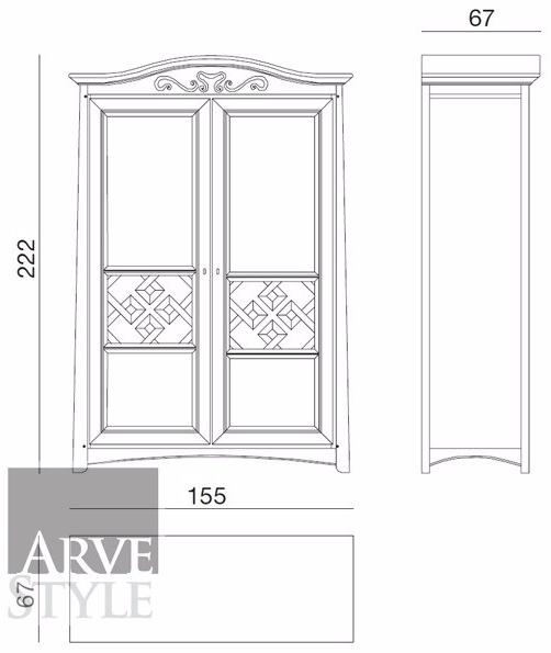 Arvestyle Шкаф из лакированного массива дерева Naima sun-id-1413964 - Вид №2