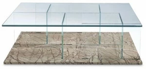 Roche Bobois Прямоугольный стеклянный журнальный столик
