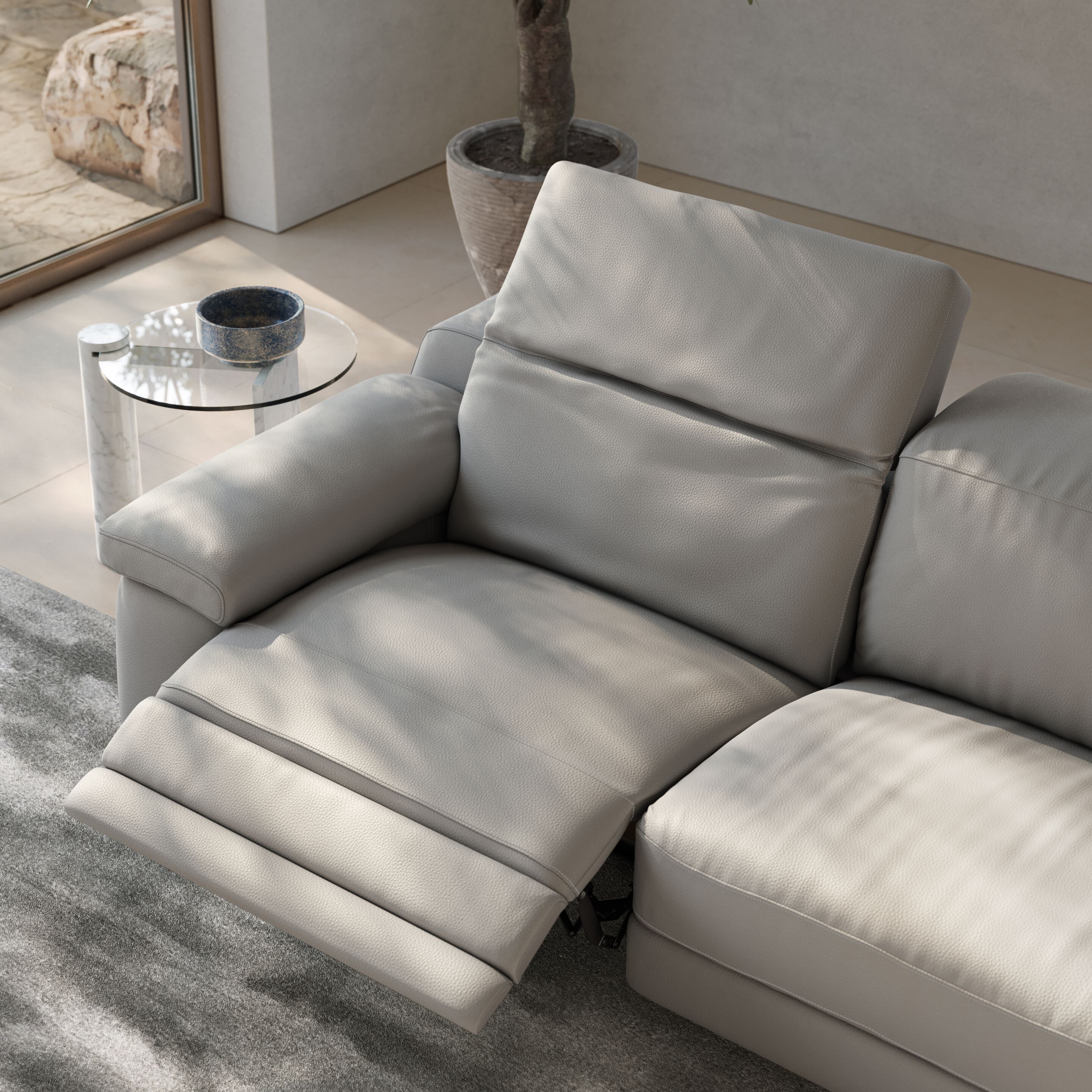 Угловой диван из ткани с электрическим движением Natuzzi Italia DUCA ARCH-00126580 - Вид №3