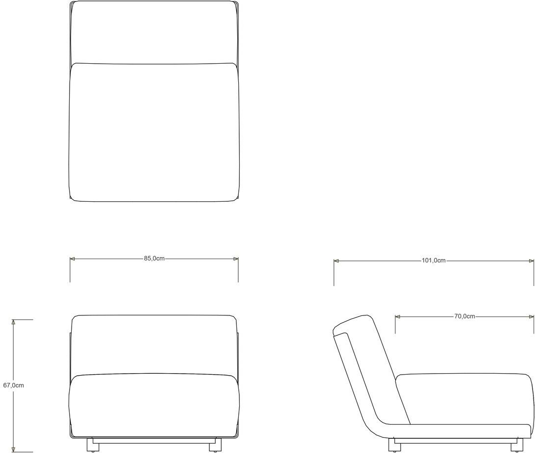 TRIBÙ Модульный садовый диван Mirthe sofa sun-id-1378905 - Вид №5