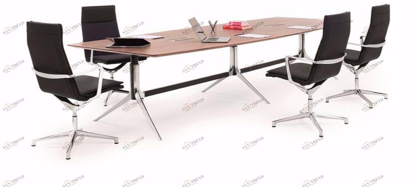 ICF Прямоугольный стол для совещаний, регулируемый по высоте, с системой управления кабелями Notable sun-id-1370700