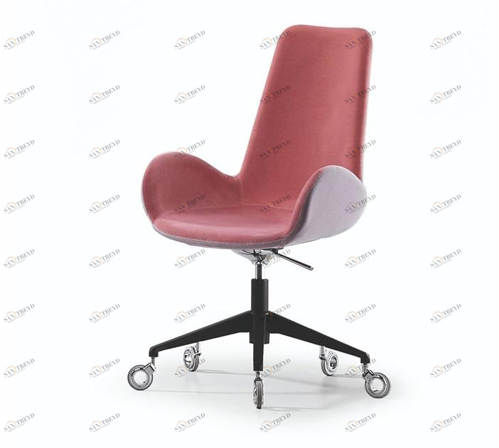 Midj Регулируемое по высоте вращающееся офисное кресло из ткани с 5 спицами Dalia sun-id-1412354