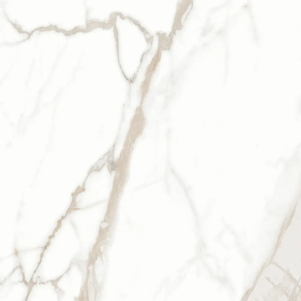 Глазурованный керамогранит Alma Ceramica Calacatta Gold 04 60x60 см 1.8 м² матовый цвет белый 89458932 STLM-2203690 - Вид №1