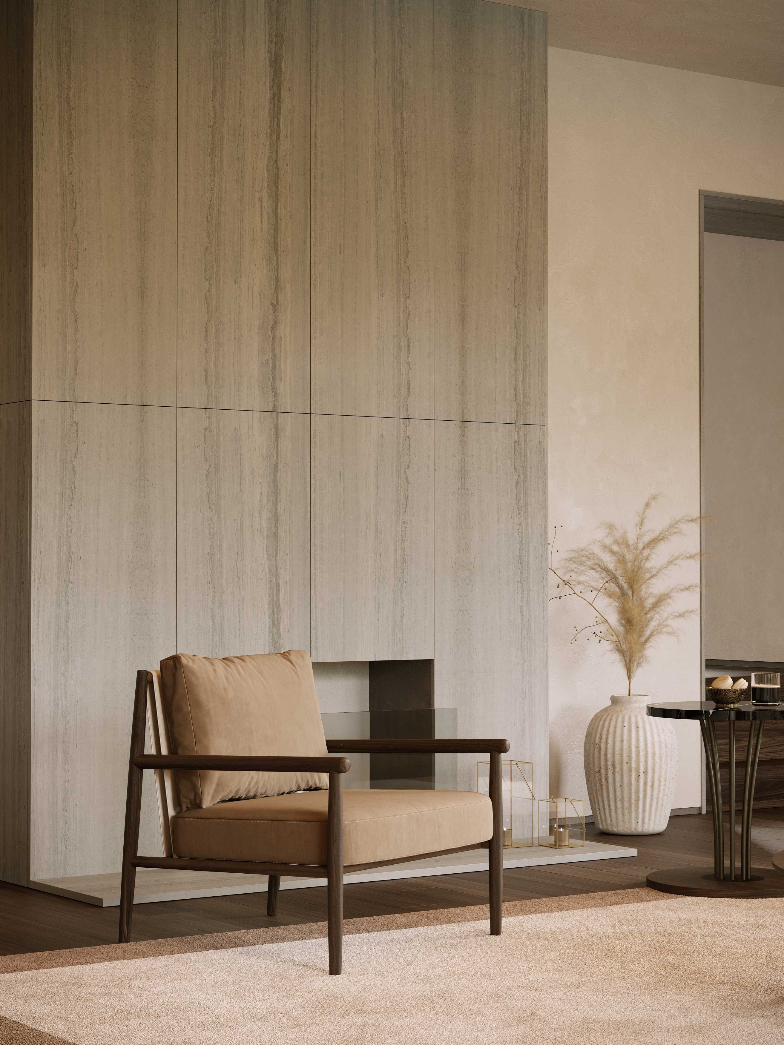 Тканевое кресло с подлокотниками Stylish Club Landform ARCH-00114057 - Вид №5