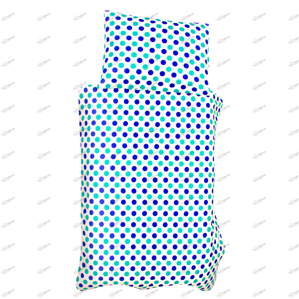 Детское постельное белье "Круги" мятное, синее БЕЛЬМАРКО  327412 Голубой Santreyd 