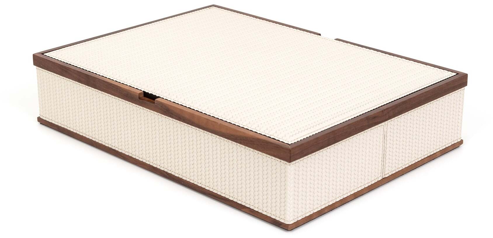 Прямоугольная коробка Astrea - 33X24XH7 см / зернистая кожа_темно-серый