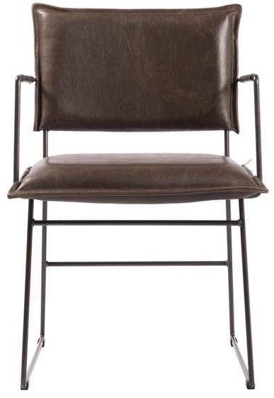 Jess Кожаное кресло с салазками и подлокотниками Norman sun-id-1499700 - Вид №2