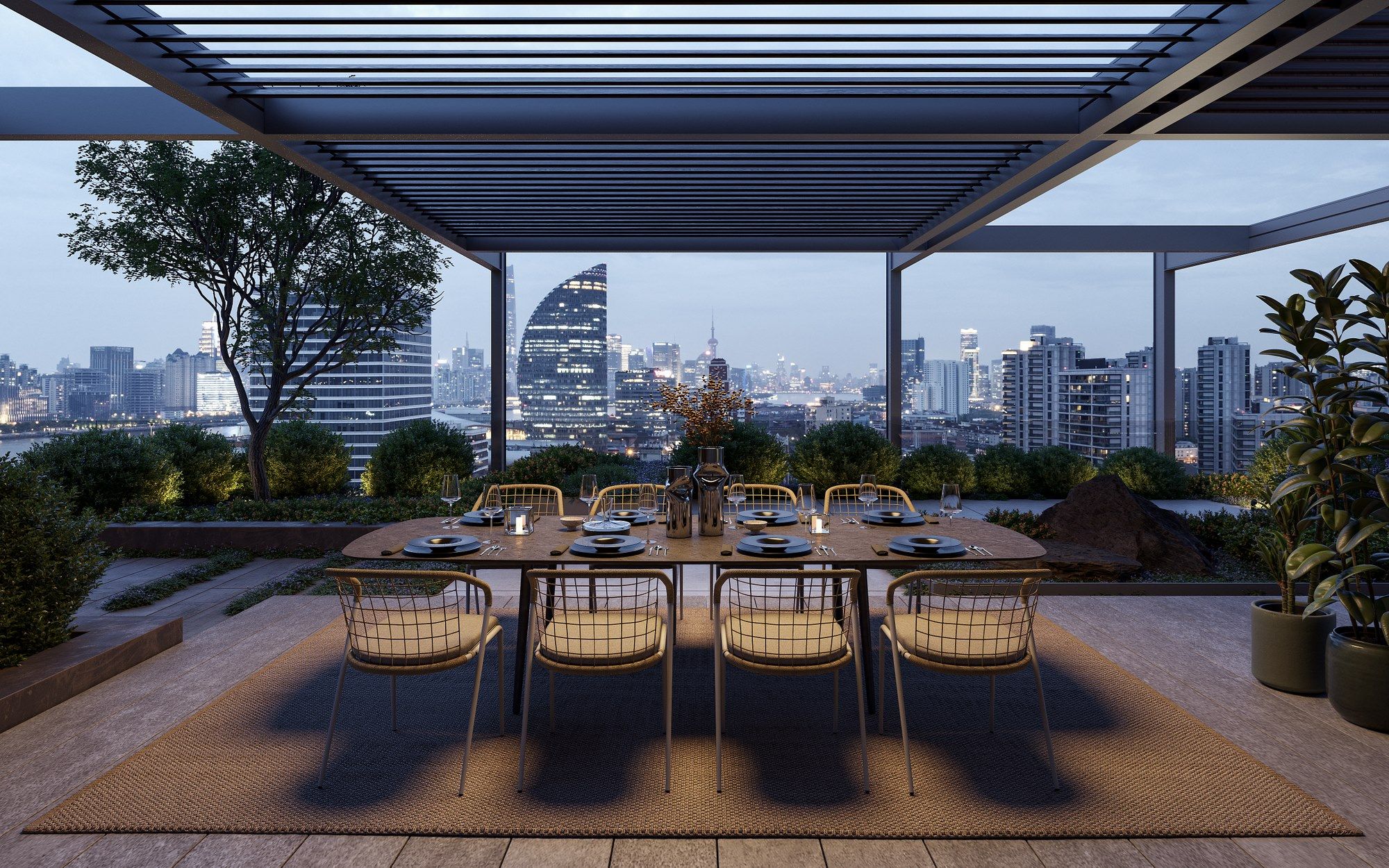 Керамический прямоугольный садовый стол Royal Botania Styletto ARCH-00035352 - Вид №1