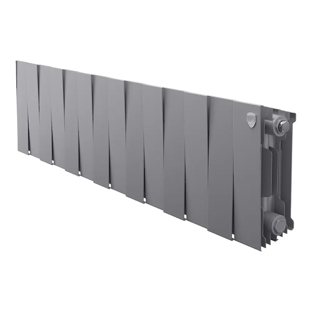 Радиатор секционный Royal Thermo Pianoforte 200/100 14 секций боковое подключение биметалл серый 86733728 STLM-2024113 