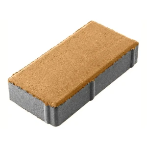 Плитка тротуарная 100x200x40 мм горчица двухслойная 82274678 STLM-2125154