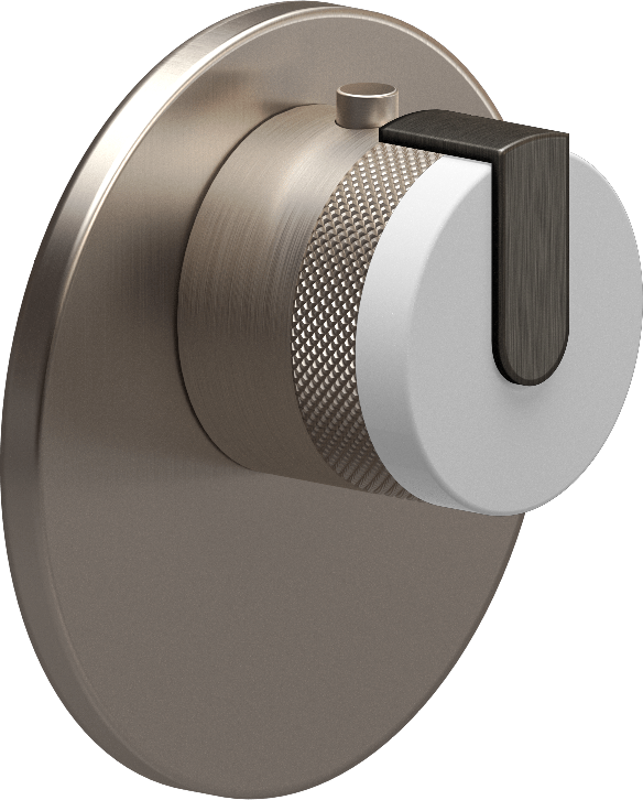 E-8027-R1WTE-L1BOX-BNi-T Термостатический переключатель 3/4-Внешняя часть GRAFF MOD+