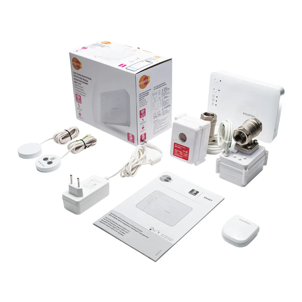 Система контроля протечки воды Equation Smart Wi-Fi 3/4" автономное питание 89337469 STLM-1359089 - Вид №1
