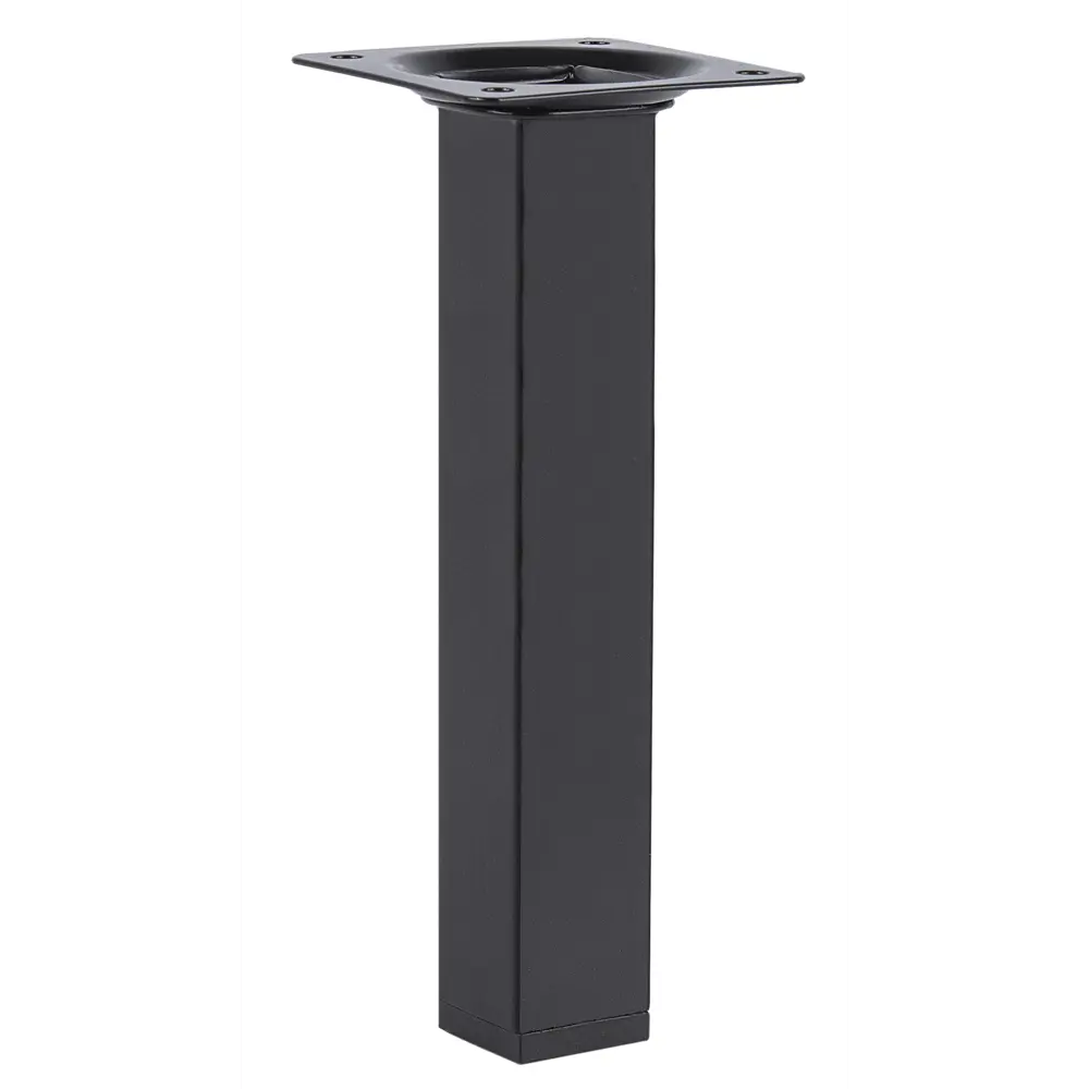 Ножка для мебели квадратная 25x25x200 мм металл черная 89380781 STLM-2163006 Santreyd 