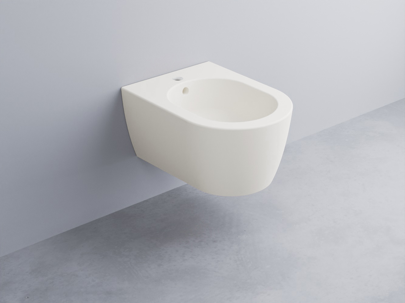 SMBSR-TL Биде подвесное с одним отверстием под смеситель, в комплекте с крепежами Mini 48 cielo Smile Ceramica Cielo