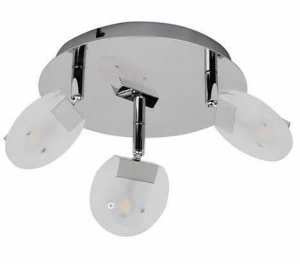 Спот потолочный светодиодный с 3 белыми плафонами хром Horoz 036-003-0001 HOROZ 036-003 00-3891114 Белый;хром
