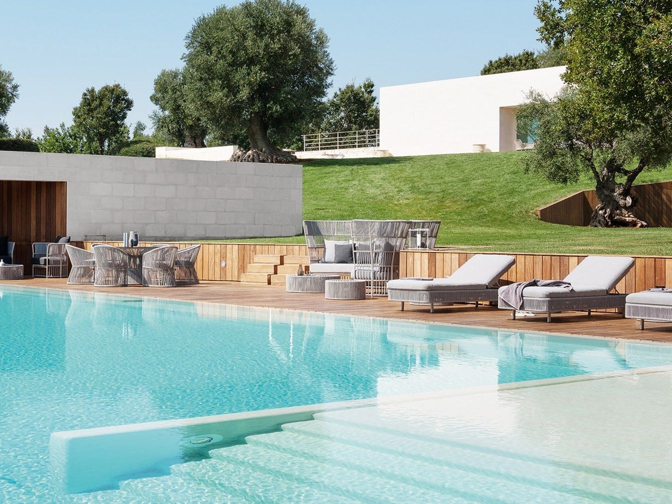 Плетеный диван из синтетического волокна с высокой спинкой Varaschin Tibidabo ARCH-00137976 - Вид №2