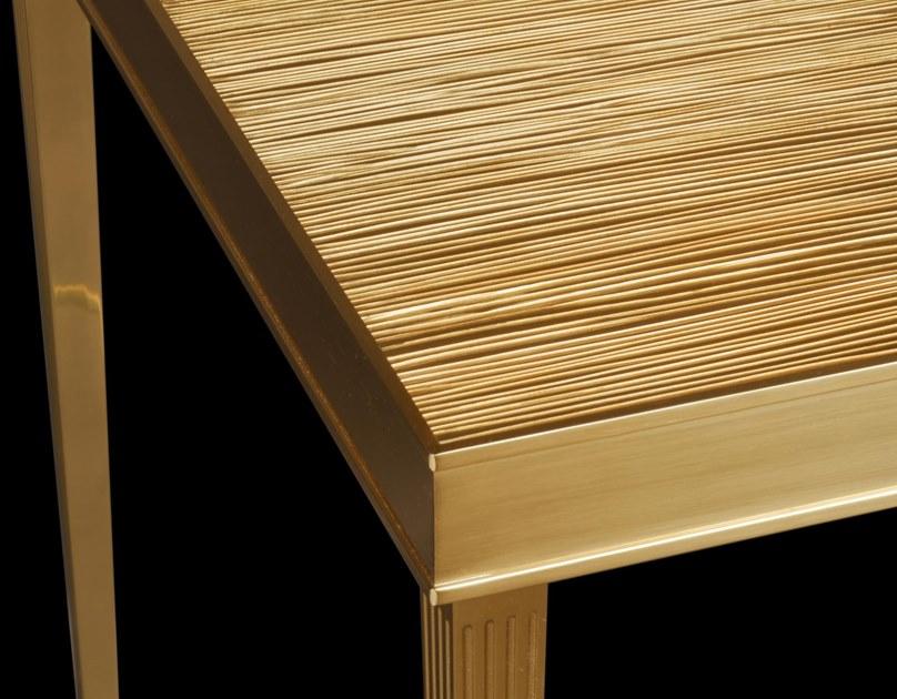 Tisserant Высокий квадратный стол из бронзы sun-id-1344875 - Вид №1