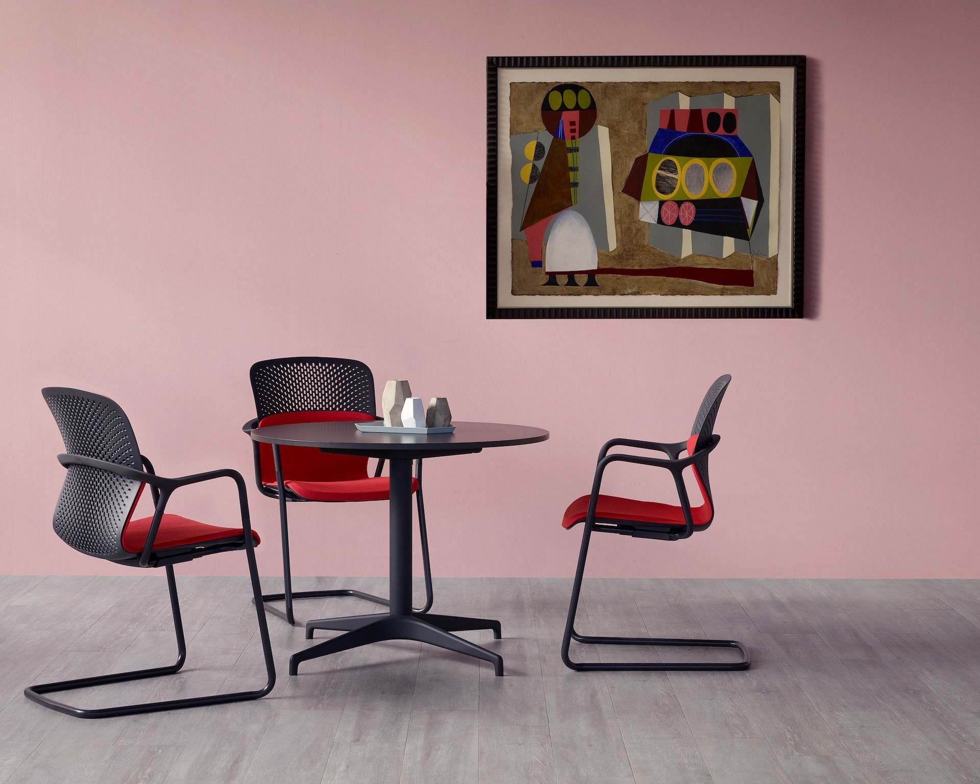 Мягкий консольный стул с подлокотниками Herman Miller Keyn ARCH-00065066 - Вид №14