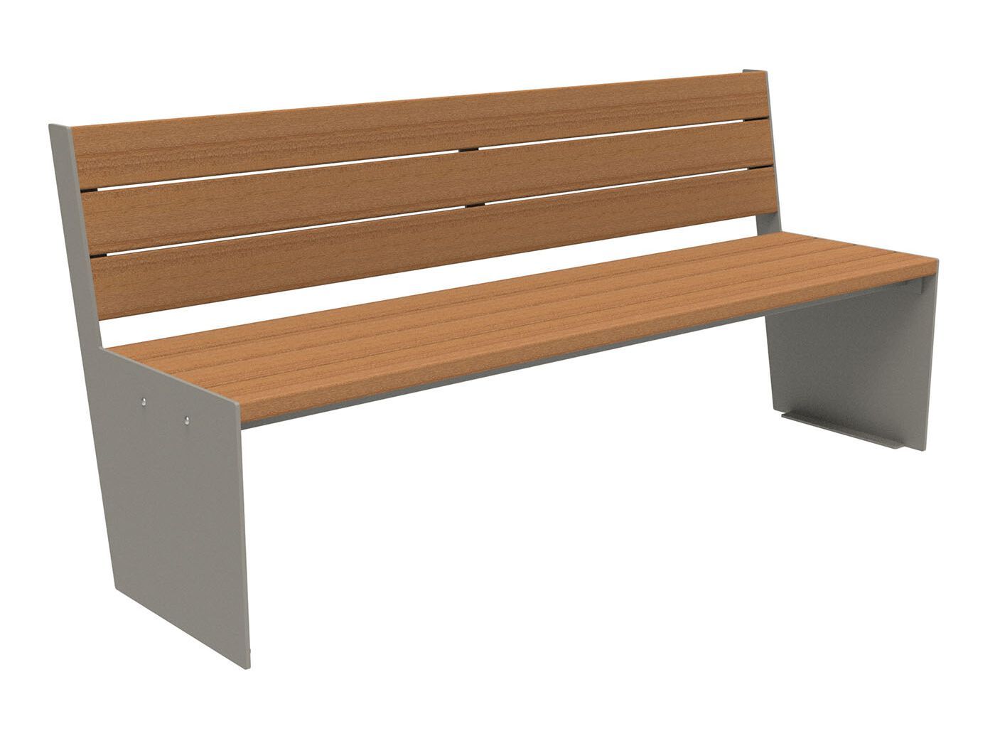 Скамья из окуме со спинкой Lazzari TAUT WOOD ARCH-00118857