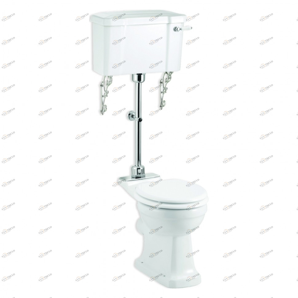 C1, T33 CHR, P12 Компакт унитаз с бачком Белый Burlington REGAL Англия