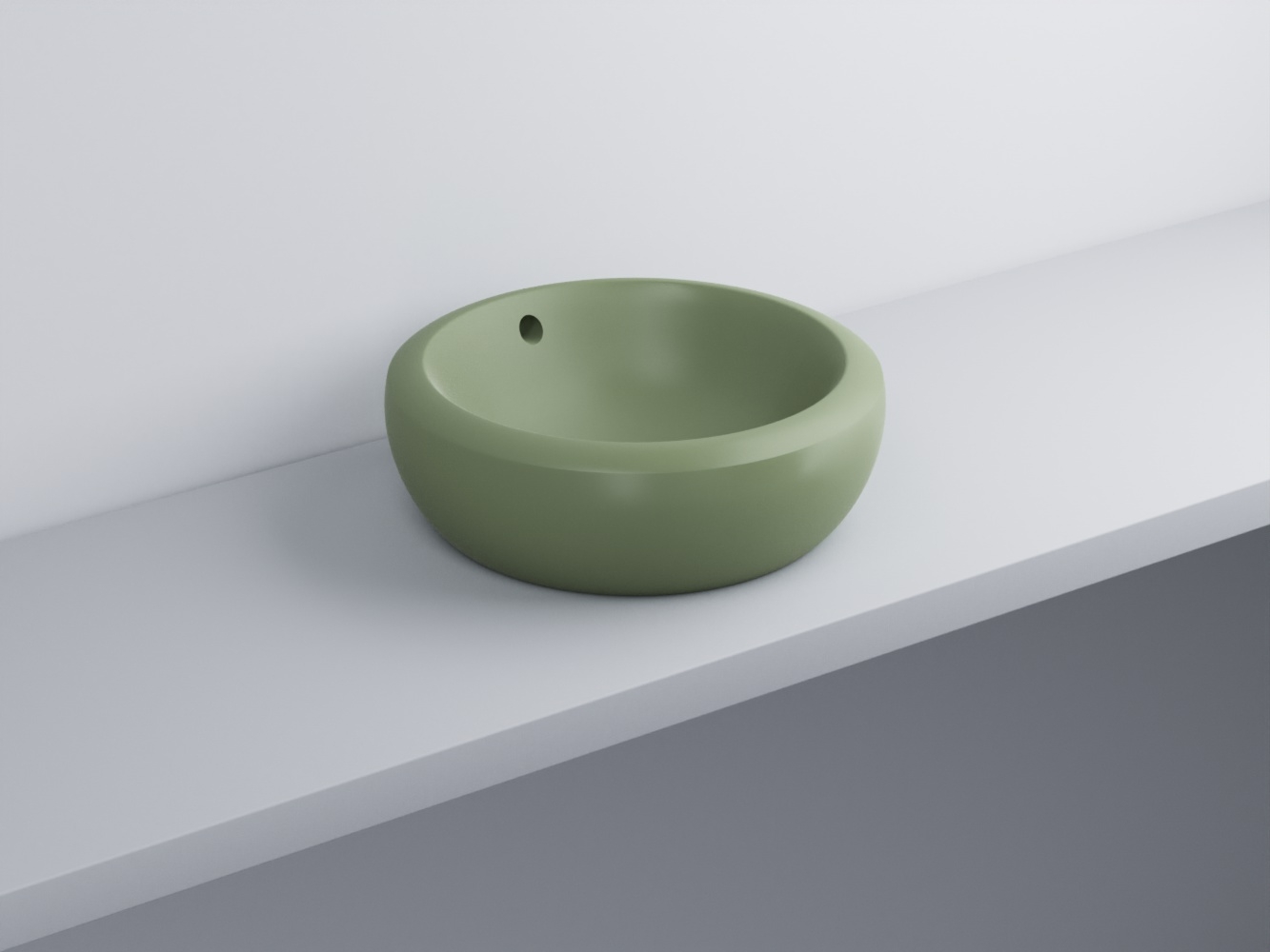 FLLA45-AG Раковина накладная прямоугольная 45 cielo Fluid Ceramica Cielo