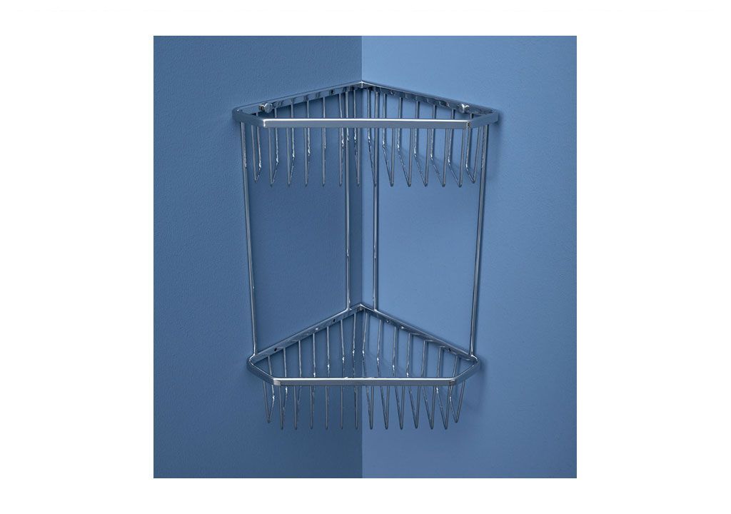 Полочка Aquanet 8191 (30 см, двойная, угловая) 8100 - Вид №2