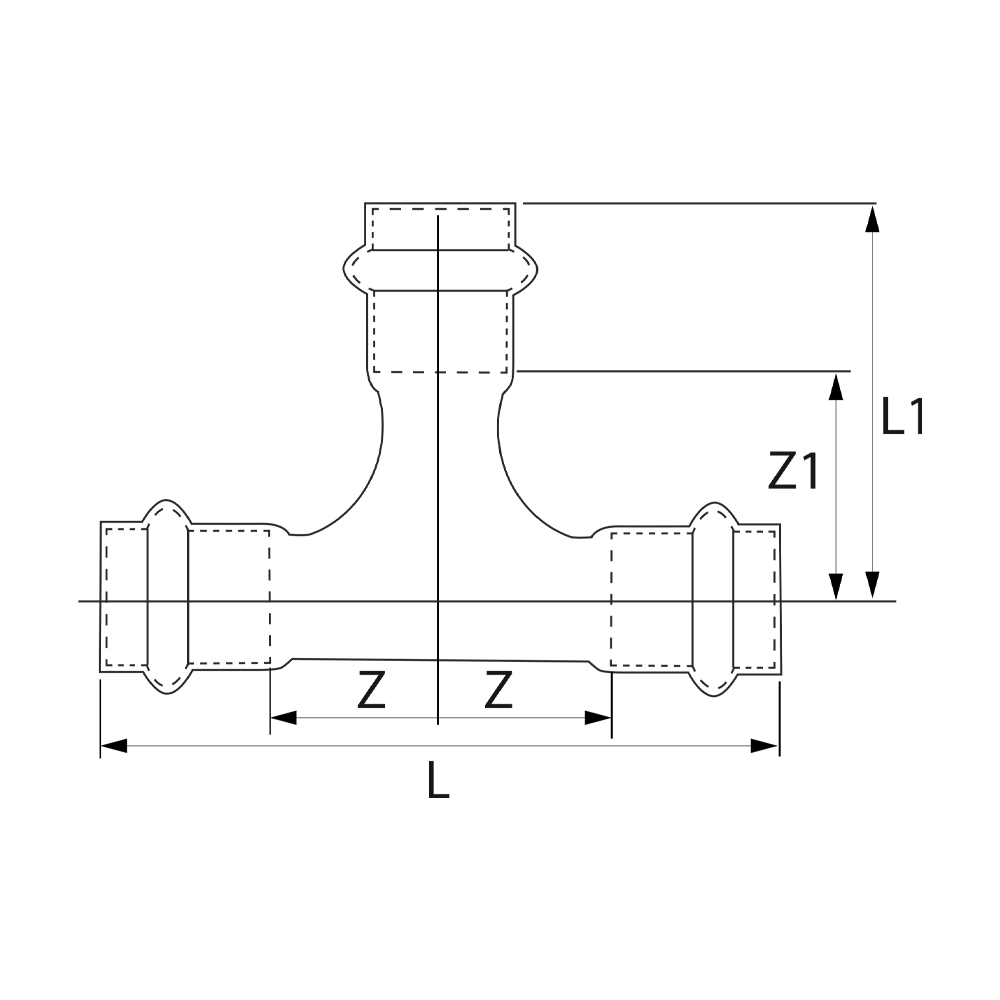 PS51300222222 Тройники Tece  - Вид №1