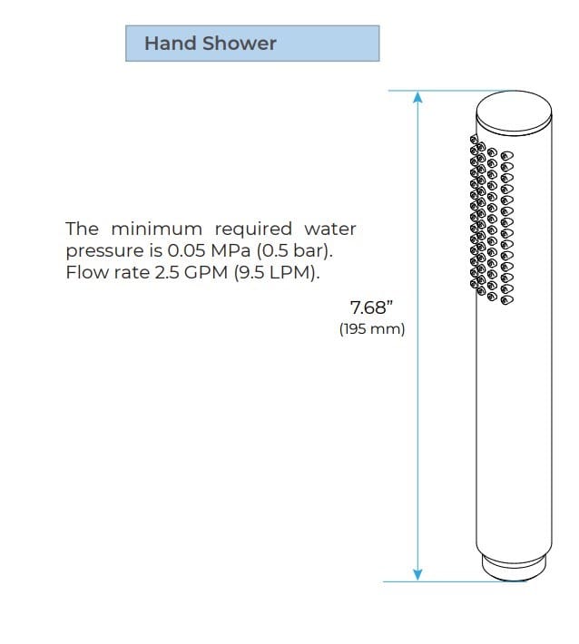 Латунный термостатический набор для душа с душем Fontana Showers FS1060 ARCH-00038166 - Вид №6
