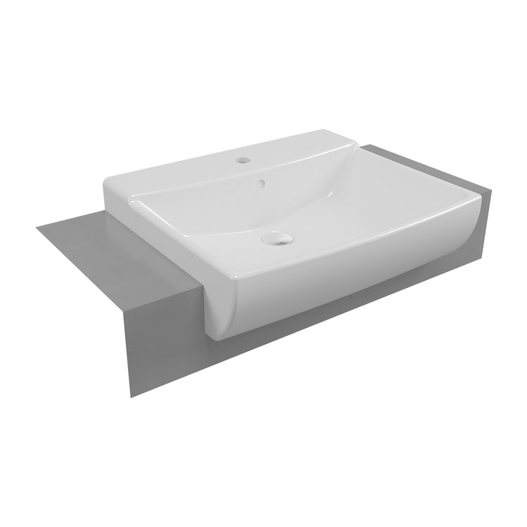 2044  2044 Умывальник с половинной столешницей 60x50см Eca 