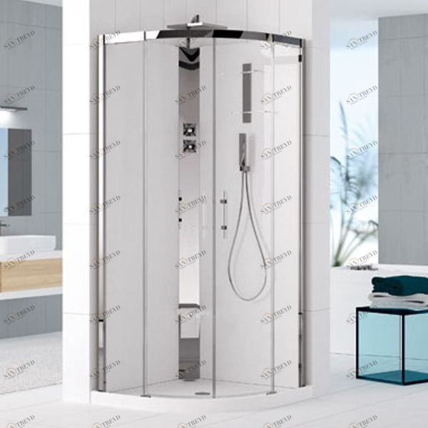 Novellini. Душевая кабина 120x80 2P120x80 STANDARD с низким душевым поддоном HOLIDAY CRYSTAL 2 HC22P120SM1KAHC22P120DM1KA