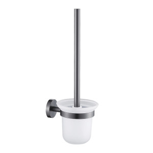 GFmark - Ёрш для унитаза стеклянный с креплением к стене, ГРАФИТ, код: 78162