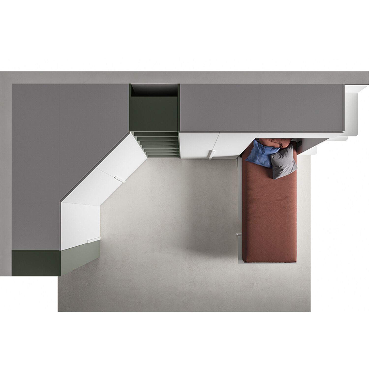 Угловой шкаф-кровать Zalf Alterna ARCH-00135377