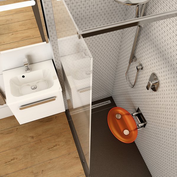 Универсальное сиденье для душа OVO-P-ORANGE/BLACK Ravak B8F0000044 - Вид №10