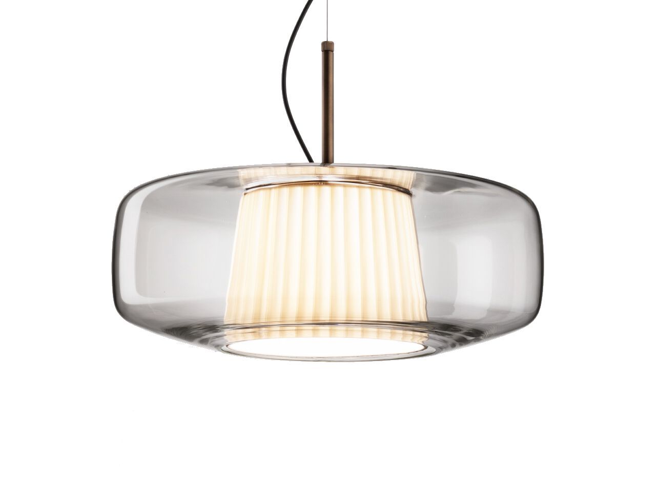 Выдувное стекло светодиодный подвесной светильник Vetreria Vistosi плиссе ARCH-00065405 - Вид №11