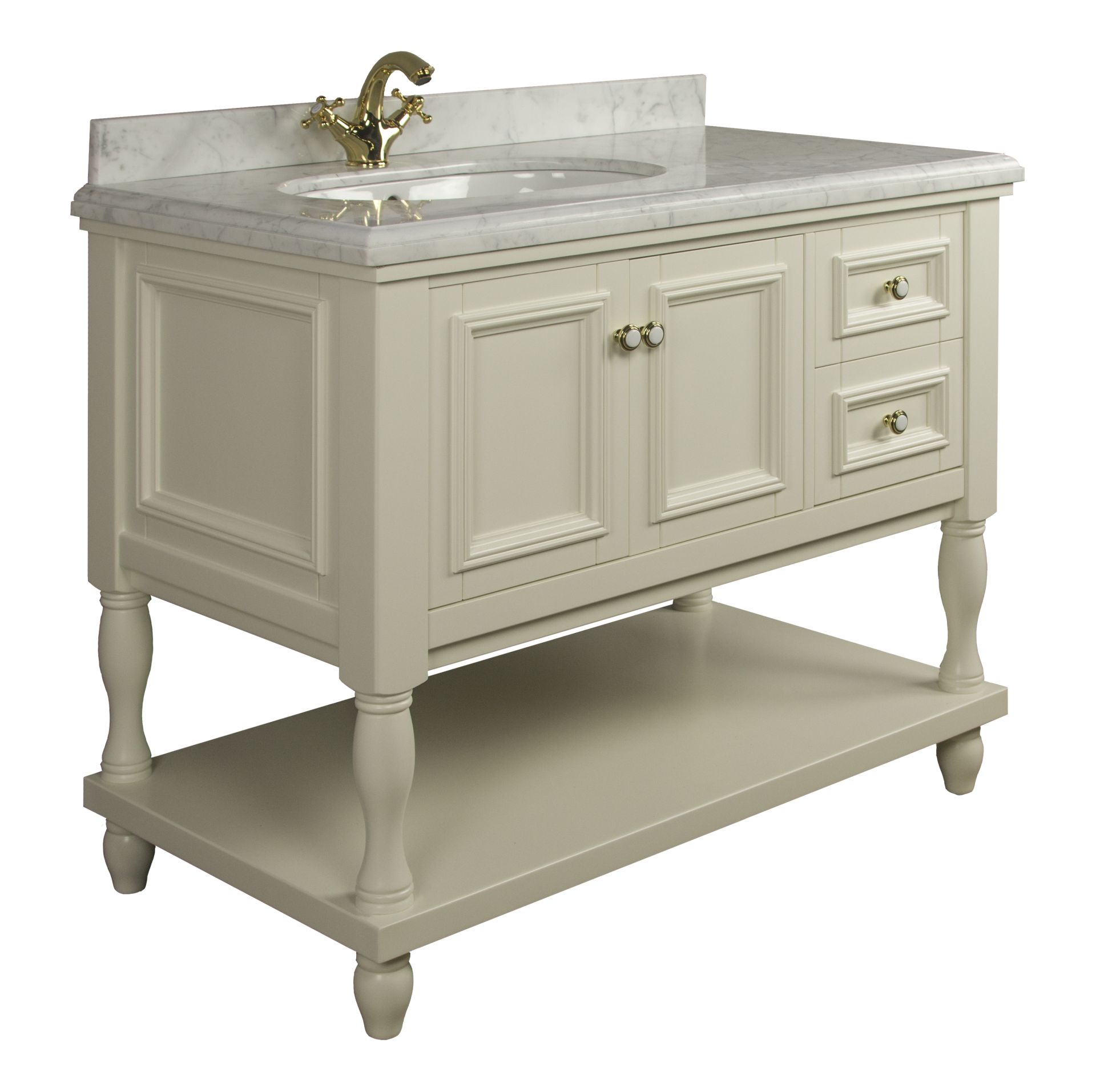 Тумба EDEN 105 арт. TS-8003-CL Левая Белый Tessoro TS8003CWL - Вид №2