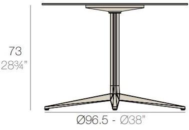 VONDOM Стол складной круглый Faz sun-id-1413770 - Вид №6